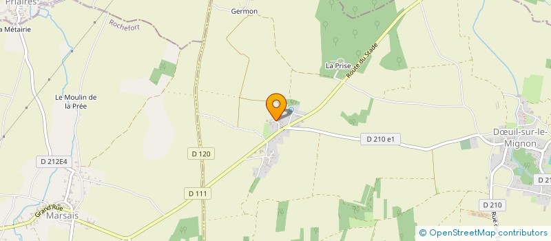 localisation de l'entreprise MONSIEUR SEBASTIEN GAGNAIRE  DUIL-SUR-LE-MIGNON