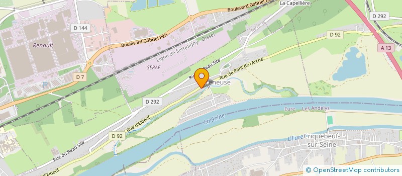 localisation de l'entreprise MONSIEUR SEBASTIEN GAGNEUX  FRENEUSE