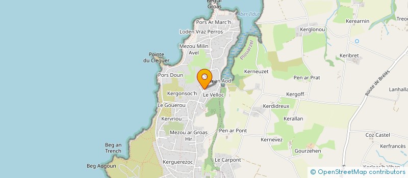 localisation de l'entreprise MONSIEUR SEBASTIEN GAILLARD  LAMPAUL-PLOUARZEL