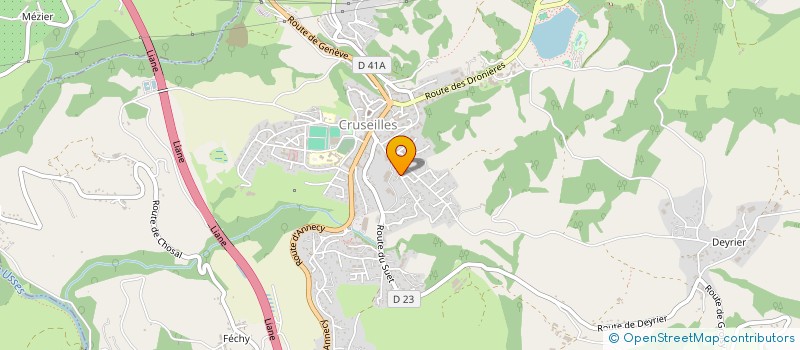localisation de l'entreprise MONSIEUR SEBASTIEN GAILLARD  CRUSEILLES