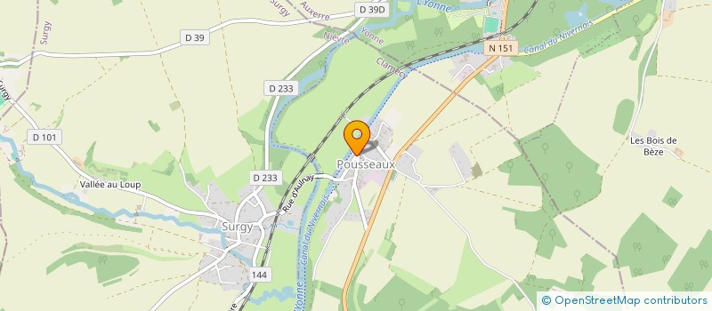 localisation de l'entreprise MONSIEUR SEBASTIEN GAILLEUX à CLAMECY