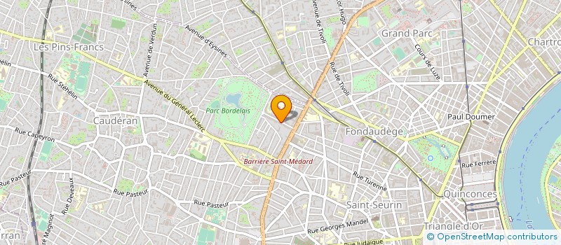 localisation de l'entreprise MONSIEUR SEBASTIEN GALARD à BORDEAUX
