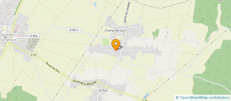 localisation de l'entreprise MONSIEUR SEBASTIEN GALARD  SAINT-GEORGES-LES-BAILLARGEAUX