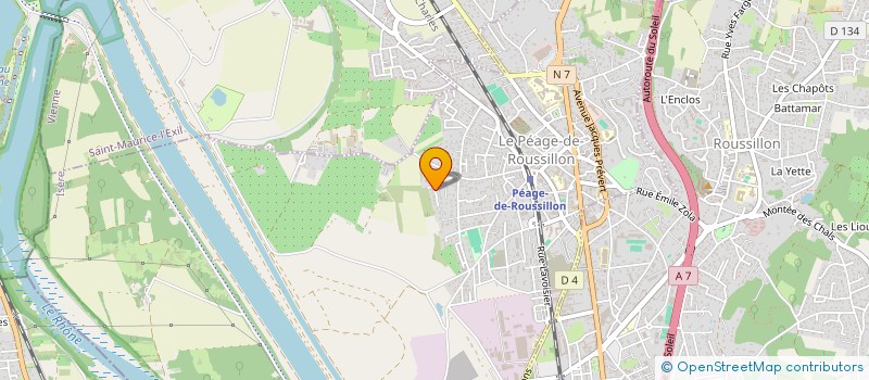 localisation de l'entreprise MONSIEUR SEBASTIEN GALL  LE PEAGE-DE-ROUSSILLON