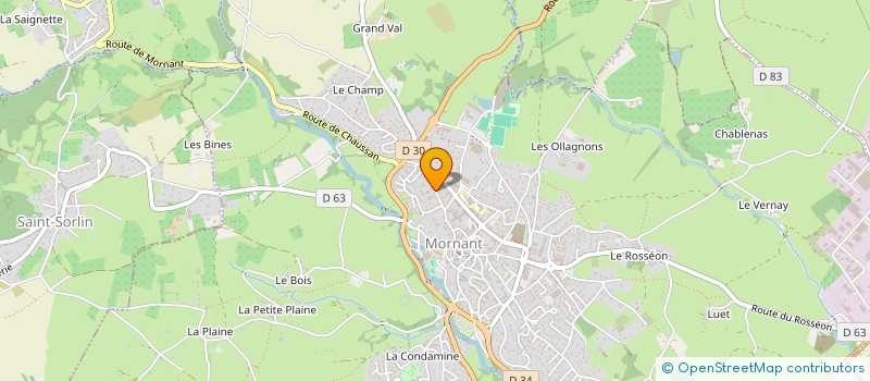 localisation de l'entreprise MONSIEUR SEBASTIEN GALLAND  MORNANT