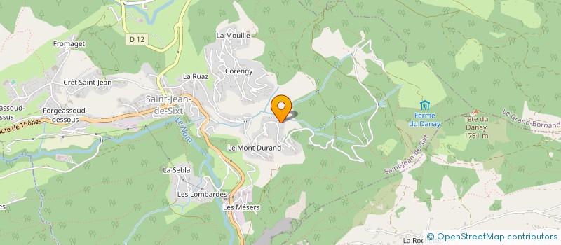 localisation de l'entreprise MONSIEUR SEBASTIEN GALLAY  SAINT-JEAN-DE-SIXT