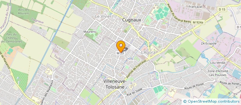 localisation de l'entreprise MONSIEUR SEBASTIEN GALZIN à VILLENEUVE-TOLOSANE