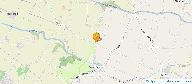 localisation de l'entreprise MONSIEUR SEBASTIEN GANDON  CHARPEY