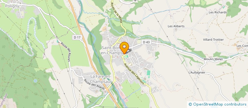 localisation de l'entreprise MONSIEUR SEBASTIEN GANTIN à SAINT-BONNET-EN-CHAMPSAUR