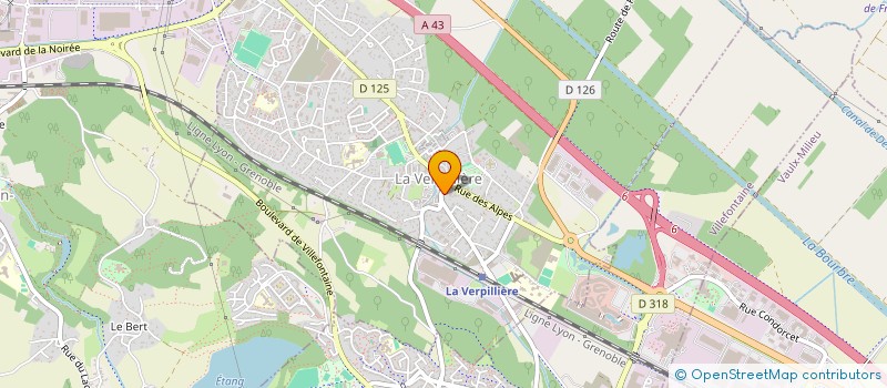 localisation de l'entreprise MONSIEUR SEBASTIEN GANZER  LA VERPILLIERE