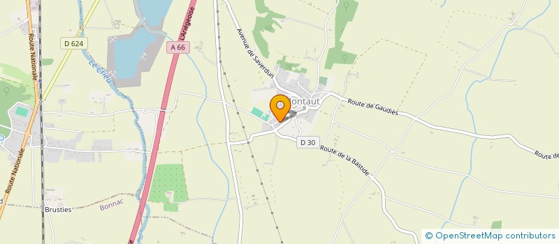 localisation de l'entreprise MONSIEUR SEBASTIEN GARDEL à MONTAUT