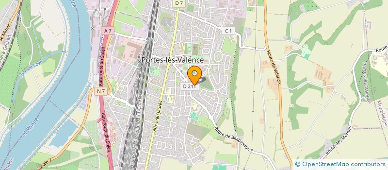 localisation de l'entreprise MONSIEUR SEBASTIEN GARGALLO  PORTES-LES-VALENCE