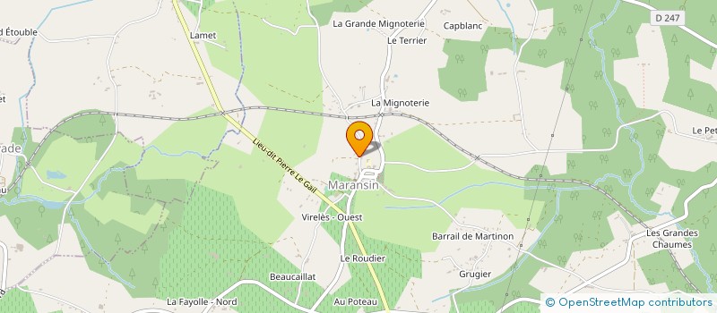 localisation de l'entreprise MONSIEUR SEBASTIEN GARNAUD  LAGORCE