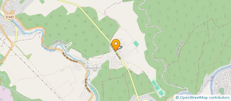 localisation de l'entreprise MONSIEUR SEBASTIEN GARNIER  MOUTIERS