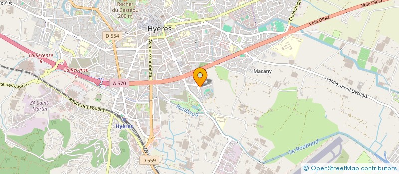 localisation de l'entreprise MONSIEUR SEBASTIEN GARNOUX à HYERES