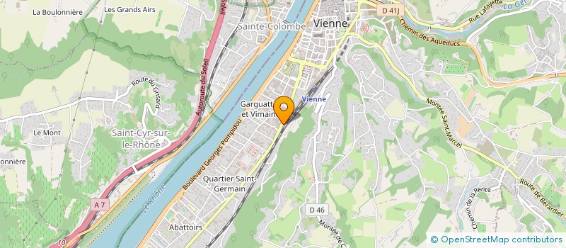 localisation de l'entreprise MONSIEUR SEBASTIEN GARREAU à VIENNE