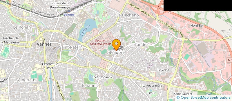 localisation de l'entreprise MONSIEUR SEBASTIEN GARREC à VANNES