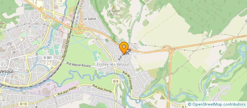 localisation de l'entreprise MONSIEUR SEBASTIEN GARRET  FROTEY-LES-VESOUL