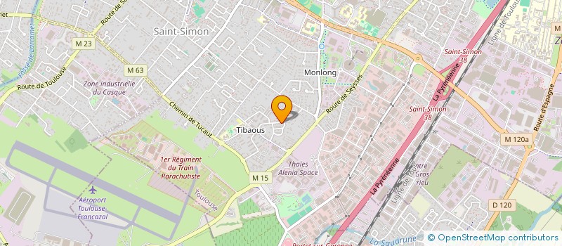 localisation de l'entreprise MONSIEUR SEBASTIEN GARROS  TOULOUSE