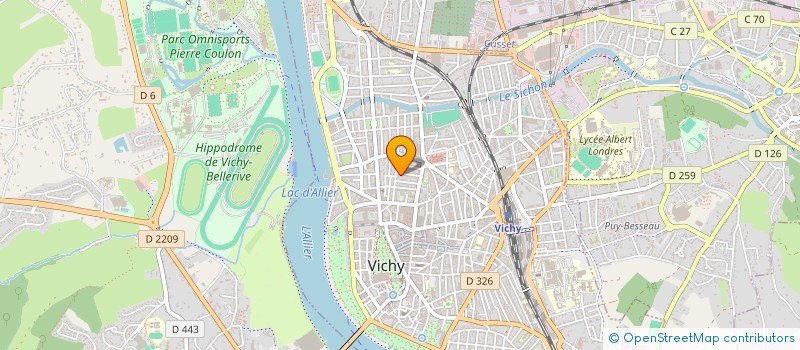 localisation de l'entreprise MONSIEUR SEBASTIEN GARSAULT à VICHY