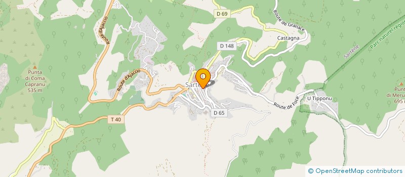 localisation de l'entreprise MONSIEUR SEBASTIEN GASPAR à SARTENE