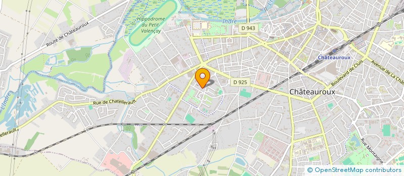 localisation de l'entreprise MONSIEUR SEBASTIEN GATEFIN à CHATEAUROUX