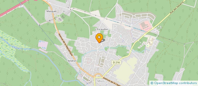 localisation de l'entreprise MONSIEUR SEBASTIEN GATINEAUD  MIOS