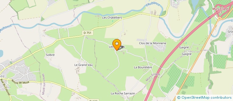 localisation de l'entreprise MONSIEUR SEBASTIEN GAUDARD à MURS-ERIGNE