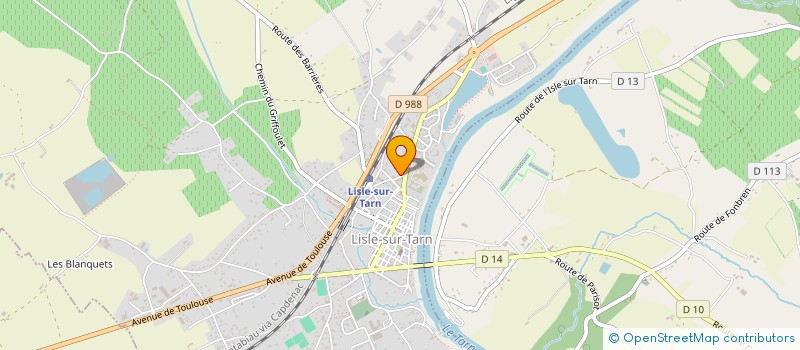 localisation de l'entreprise MONSIEUR SEBASTIEN GAUDIN à LISLE-SUR-TARN