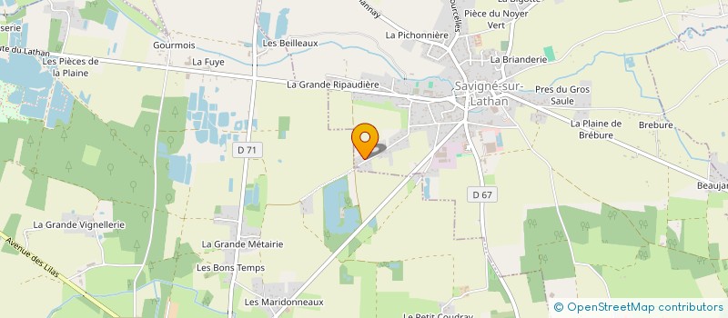 localisation de l'entreprise MONSIEUR SEBASTIEN GAUDRON à SAVIGNE-SUR-LATHAN