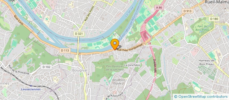 localisation de l'entreprise MONSIEUR SEBASTIEN GAUDU  BOUGIVAL