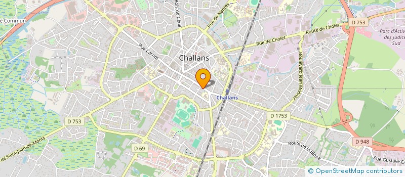 localisation de l'entreprise MONSIEUR SEBASTIEN GAUDY à CHALLANS