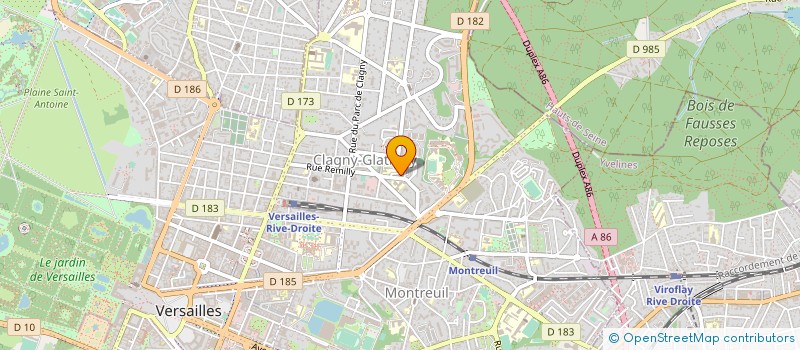localisation de l'entreprise MONSIEUR SEBASTIEN GAUMAT à VERSAILLES