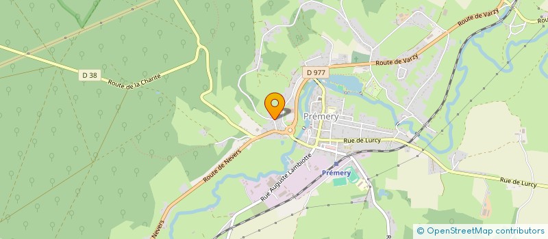 localisation de l'entreprise MONSIEUR SEBASTIEN GAUTHIER  PREMERY