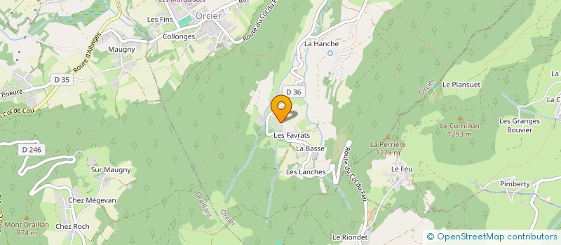 localisation de l'entreprise MONSIEUR SEBASTIEN GAUTHIER  ORCIER