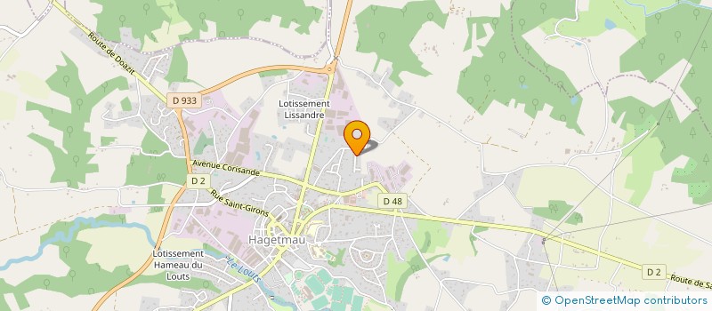 localisation de l'entreprise MONSIEUR SEBASTIEN GEBRUERS à HAGETMAU