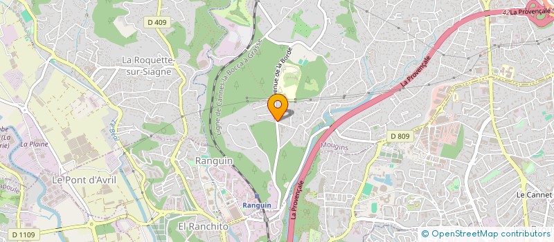 localisation de l'entreprise MONSIEUR SEBASTIEN GENESTAL  MOUGINS