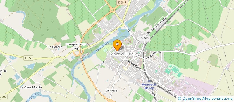 localisation de l'entreprise MONSIEUR SEBASTIEN GENEVOIS  MONTREUIL-BELLAY