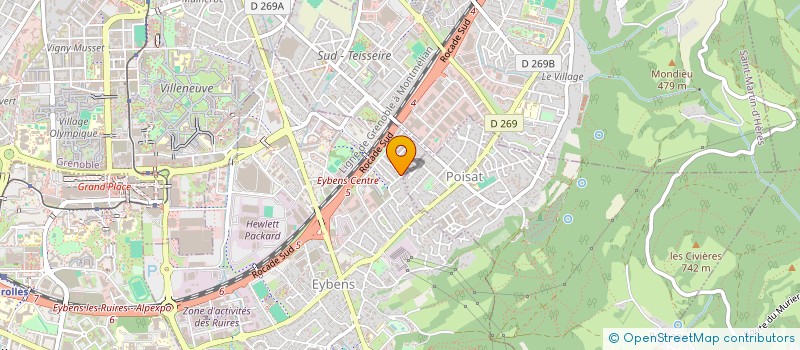 localisation de l'entreprise MONSIEUR SEBASTIEN GENEVOIS-ROLAND à EYBENS