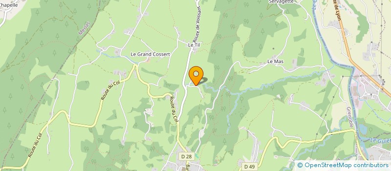 localisation de l'entreprise MONSIEUR SEBASTIEN GENIN LOMIER  MIRIBEL-LES-ECHELLES