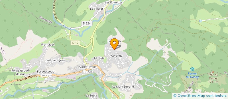 localisation de l'entreprise MONSIEUR SEBASTIEN GEORGET à LES VILLARDS-SUR-THONES