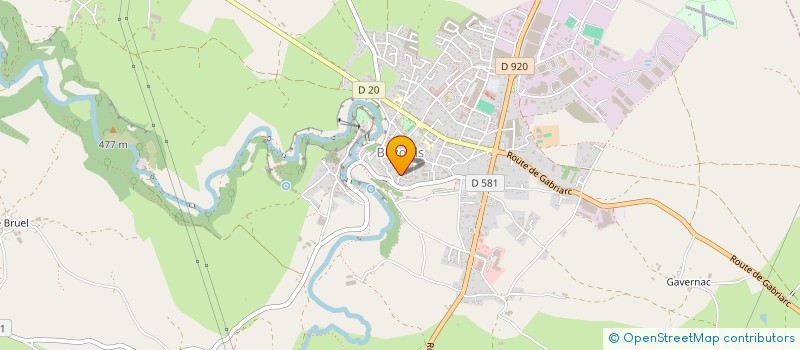 localisation de l'entreprise MONSIEUR SEBASTIEN GERALDES  BOZOULS