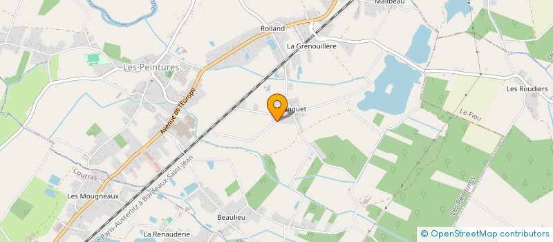 localisation de l'entreprise MONSIEUR SEBASTIEN GERON  LES PEINTURES