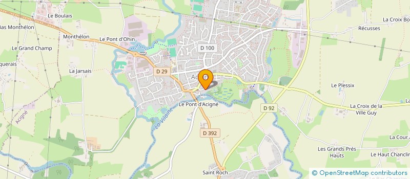 localisation de l'entreprise MONSIEUR SEBASTIEN GERSANT  ACIGNE