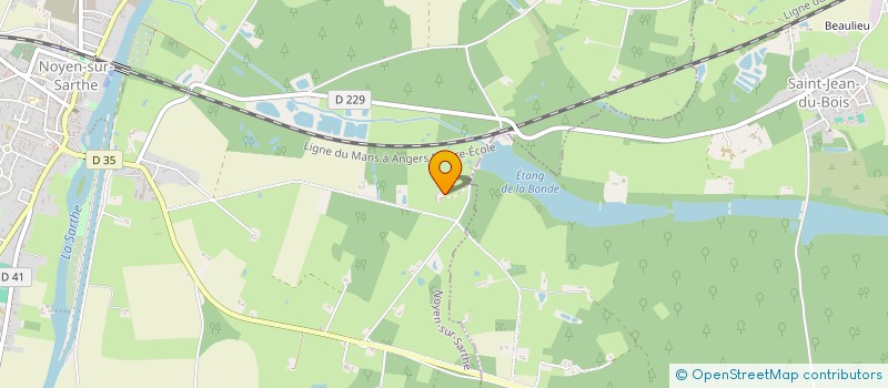 localisation de l'entreprise MONSIEUR SEBASTIEN GESLIN  NOYEN SUR SARTHE