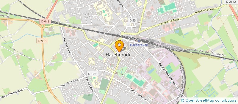 localisation de l'entreprise MONSIEUR SEBASTIEN GESQUIERE  HAZEBROUCK