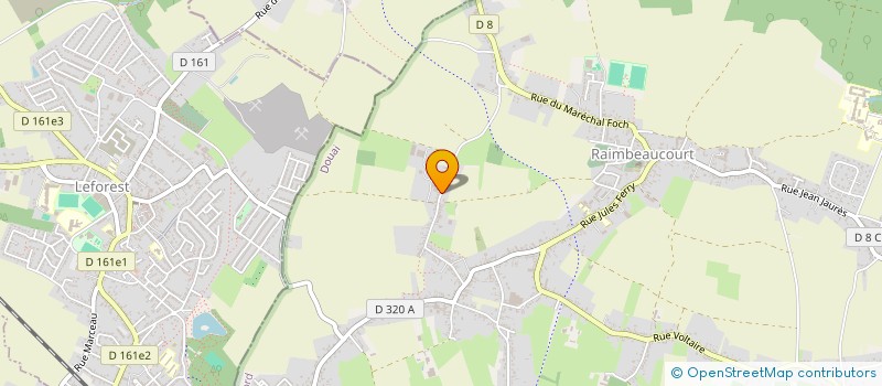 localisation de l'entreprise MONSIEUR SEBASTIEN GEUDIN  RAIMBEAUCOURT