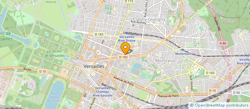 localisation de l'entreprise MONSIEUR SEBASTIEN GEVAUDAN à VERSAILLES