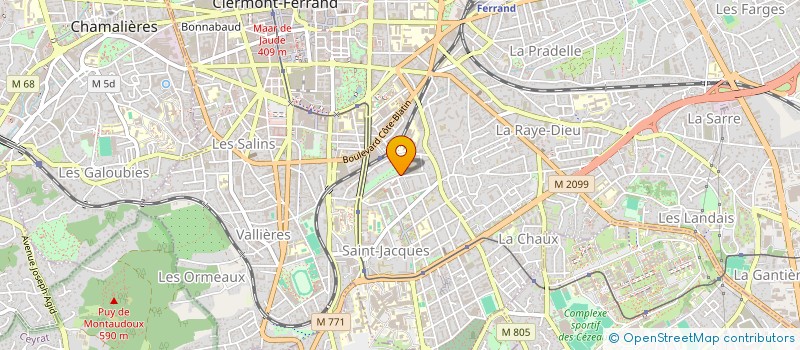 localisation de l'entreprise MONSIEUR SEBASTIEN GHISOLFI  CLERMONT-FERRAND