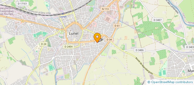 localisation de l'entreprise MONSIEUR SEBASTIEN GIBERT  LUNEL-VIEL